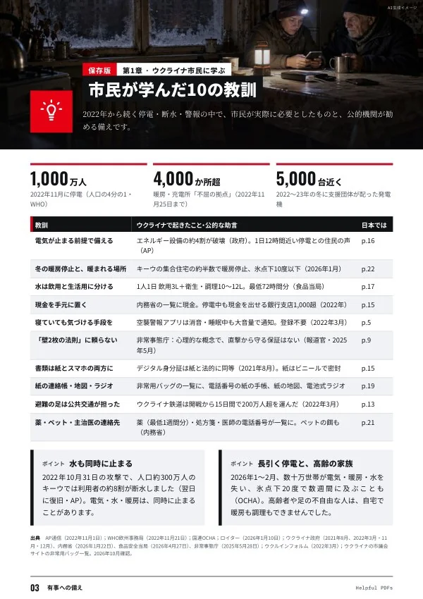 見本：有事への備え p.3